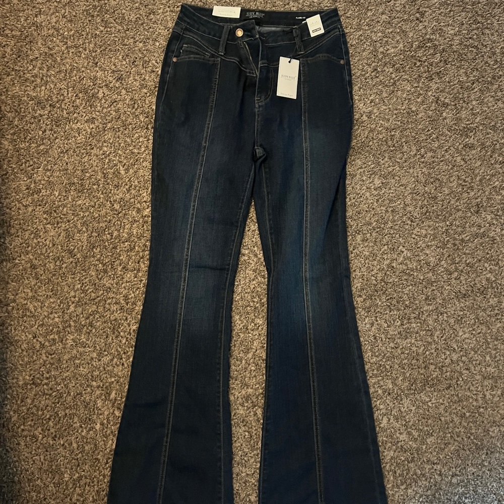 Judy Blue High Rise Flare Jeans with Front Yoke 11/30